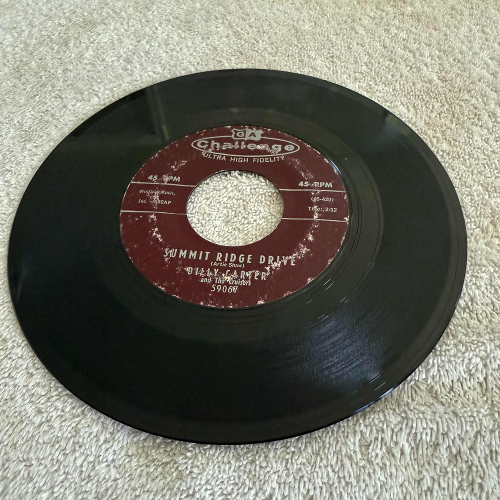 Unisex Challenge Vinyl Record Black Red